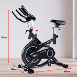 RX-900 Exercise Spin Bike Cardio Cycling - Red/Silver