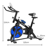 Home Gym Flywheel Exercise Spin Bike - Blue