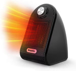 Black Ceramic Desk Heater, 500W Low Energy Consumption Heater for Home
