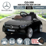 Mercedes CLS 350 Kids Electric Ride-On Car Black Remote Control