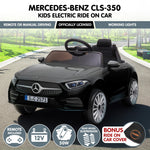 Mercedes CLS 350 Kids Electric Ride-On Car Black Remote Control