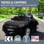 Mercedes CLS 350 Kids Electric Ride-On Car Black Remote Control