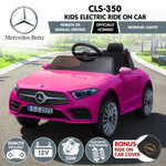 Pink Mercedes Benz CLS 350 Kids Electric Ride-On Car with Remote