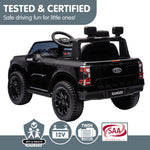 Electric Kids Ride On Car in Black/Blue/Red with Realistic Features