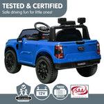 Electric Kids Ride On Car in Black/Blue/Red with Realistic Features