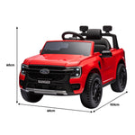 Electric Kids Ride On Car in Black/Blue/Red with Realistic Features