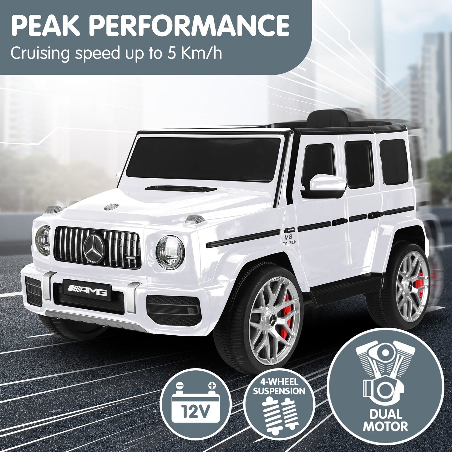 Mercedes AMG G63 Kids Electric Ride On Car | HomeAndLiving - 10