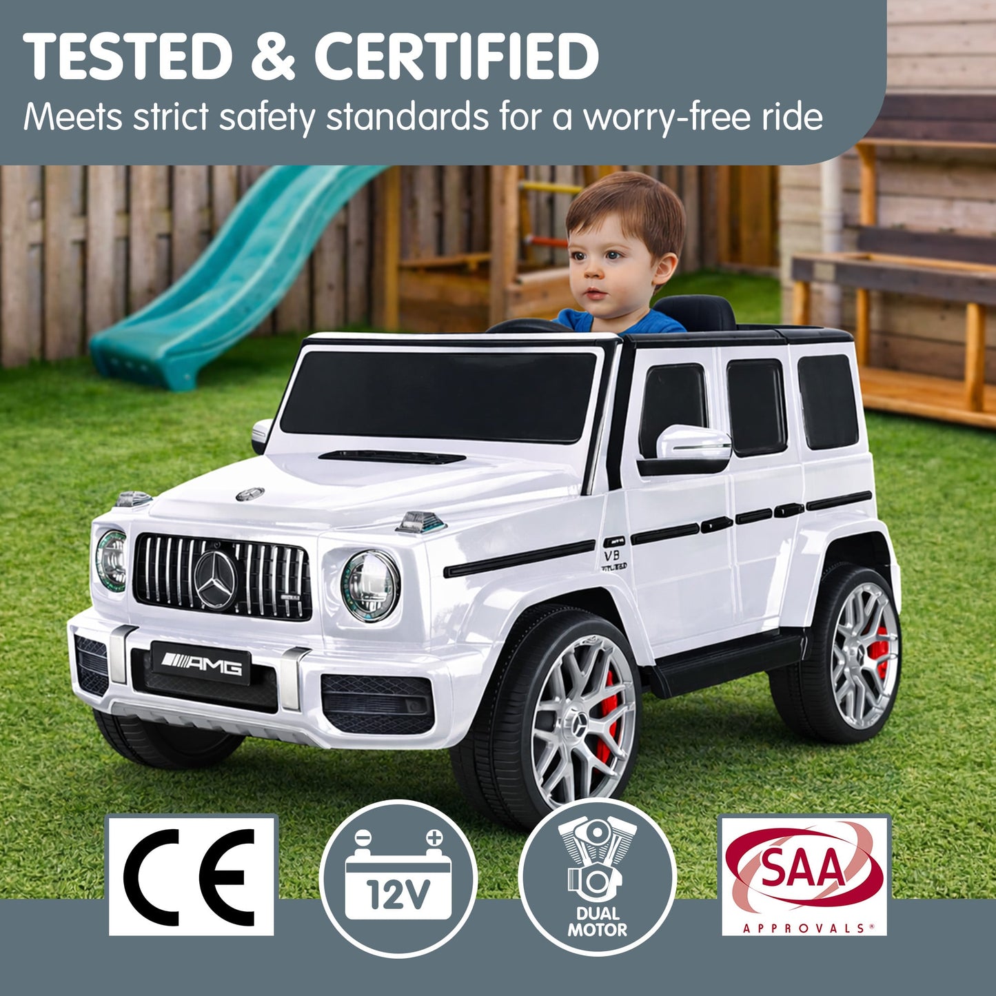 Mercedes AMG G63 Kids Electric Ride On Car | HomeAndLiving - 11