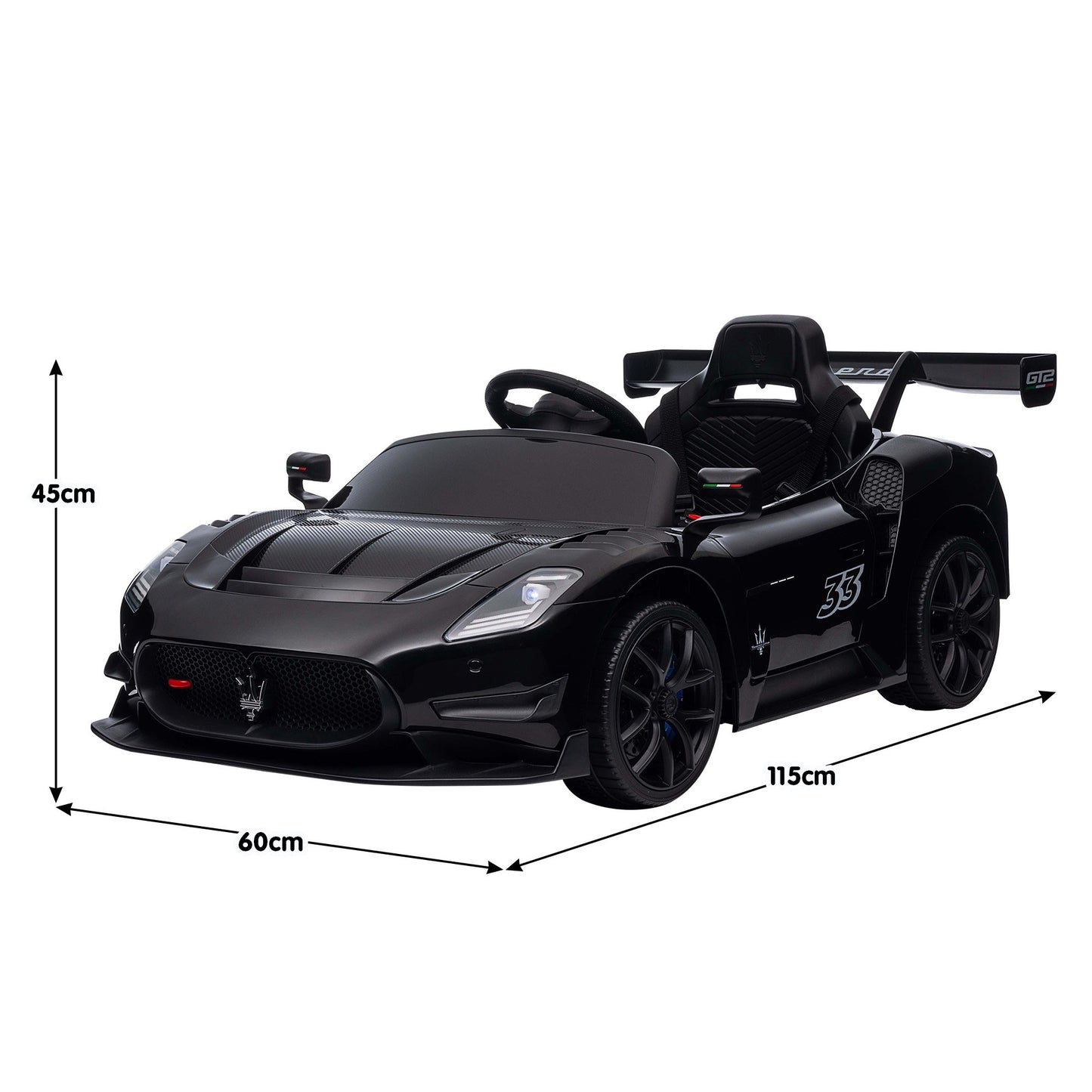 MC20 GT2 Licensed Electric Kids Ride On Race Car - Blue