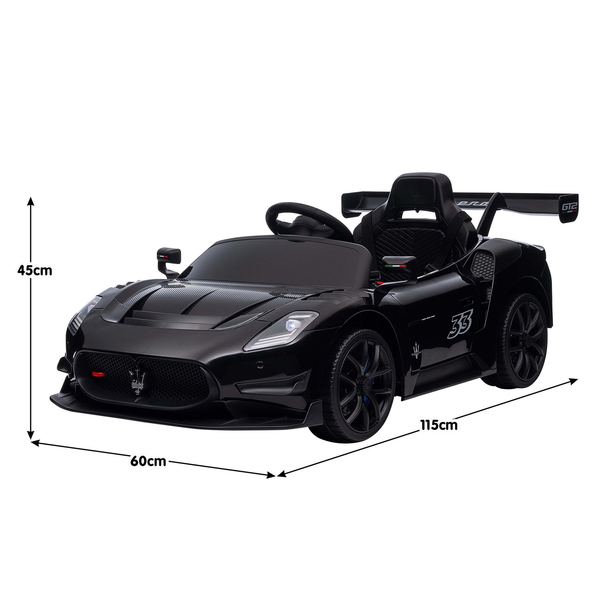 MC20 GT2 Licensed Electric Kids Ride On Race Car - Blue