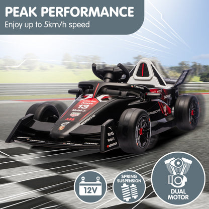 Porsche Formula E Kids Electric Ride On Car Remote Control 60W Dual Motors MP3 Player