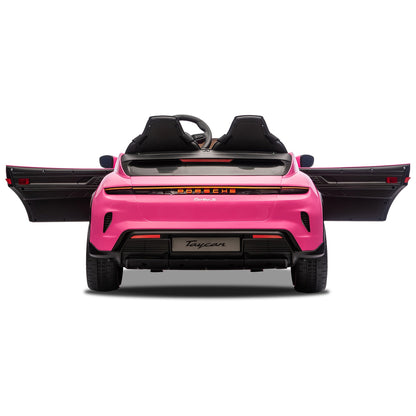 Kahuna Porsche Taycan Turbo S Kids Electric Ride On Car Remote Control 90W Four Wheel Suspens