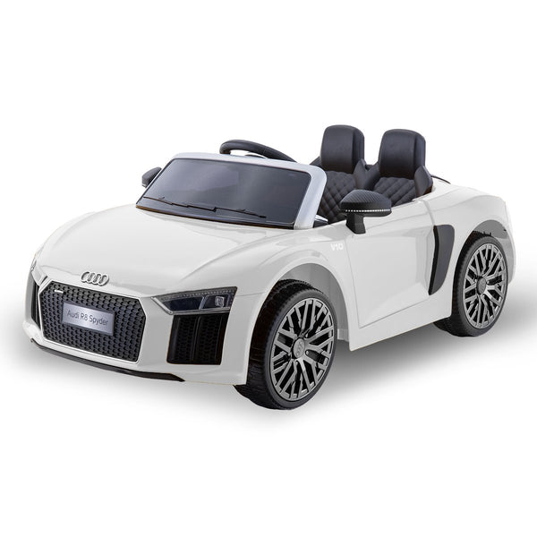  Audi Licensed Kids Electric Ride On Car Remote Control White/Yellow