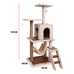 125cm Cat Tree Scratching Post - Beige