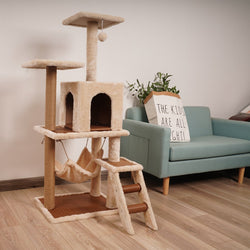170cm Cat Tree Scratching Post - Beige