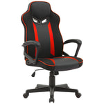 Fayzo Gaming Chair Black Red Office Reclining Adjustable Mesh Seat