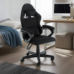 Antre Kids Study Gaming Chair Black Adjustable Computer Seat Ergonomic Back