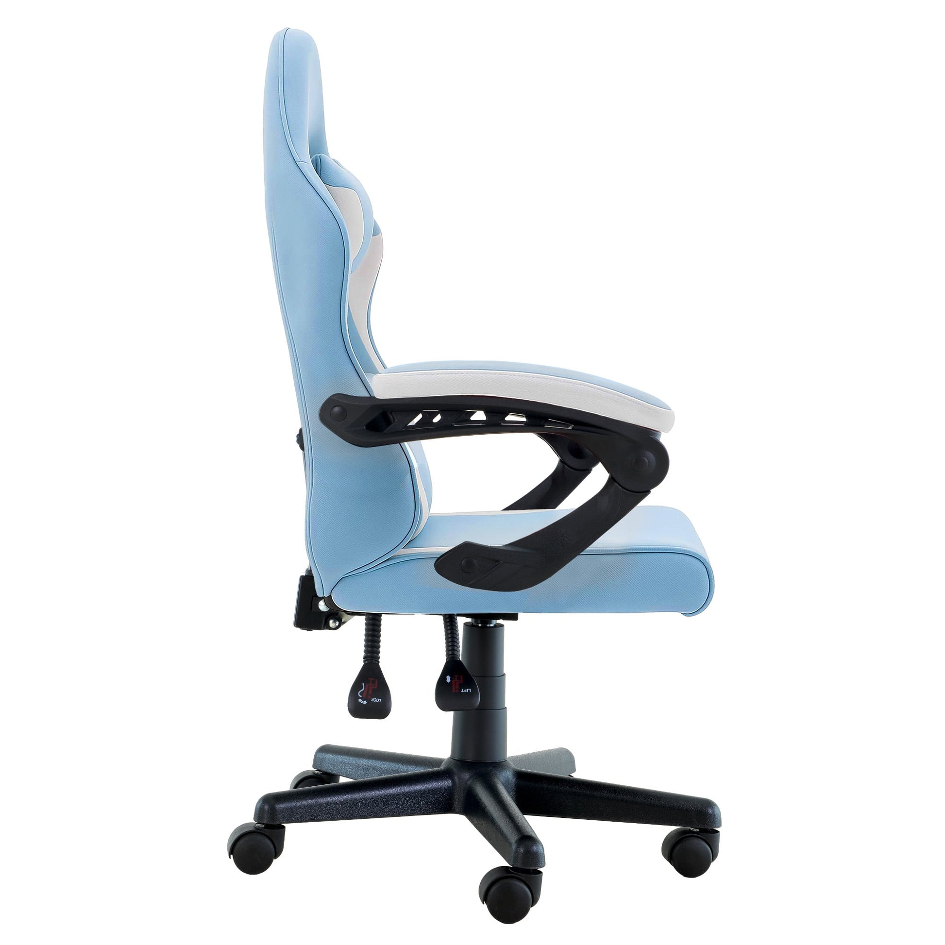 Antre Kids Study Gaming Chair Black & White Adjustable Office Desk Seat