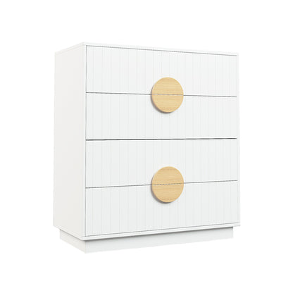 White Tallboy Drawer Chest