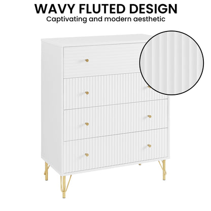 Rocco White Drawer Chest