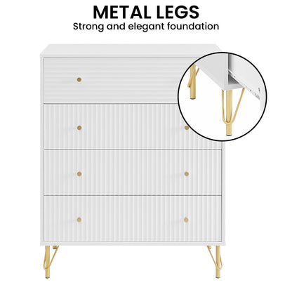 Rocco White Drawer Chest