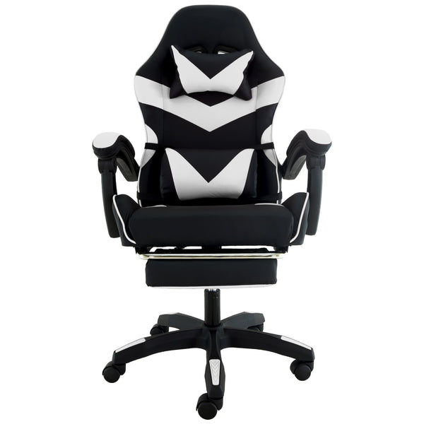  Cueva Reclining High Back Gaming Chair with Retractable Footrest for Office