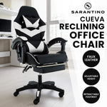 Cueva Reclining High Back Gaming Chair with Retractable Footrest for Office