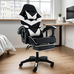 Cueva Reclining High Back Gaming Chair with Retractable Footrest for Office
