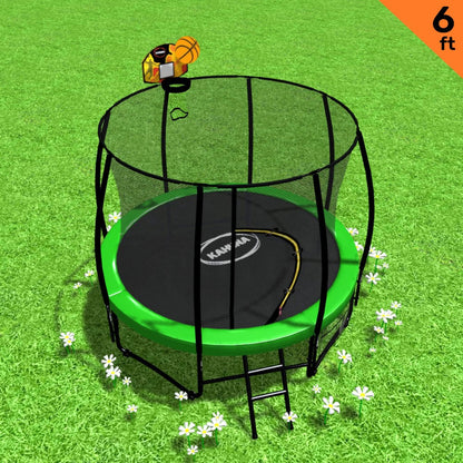 Trampoline 6ft Green Steel 1x6cm