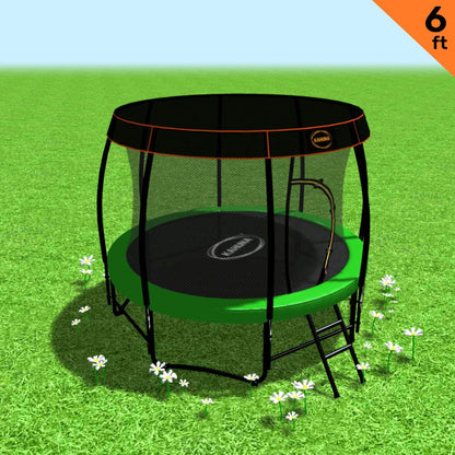 Trampoline 6ft Green With Roof 1x6cm