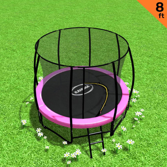 Pink Trampoline 8ft Outdoor Spring 1x8cm