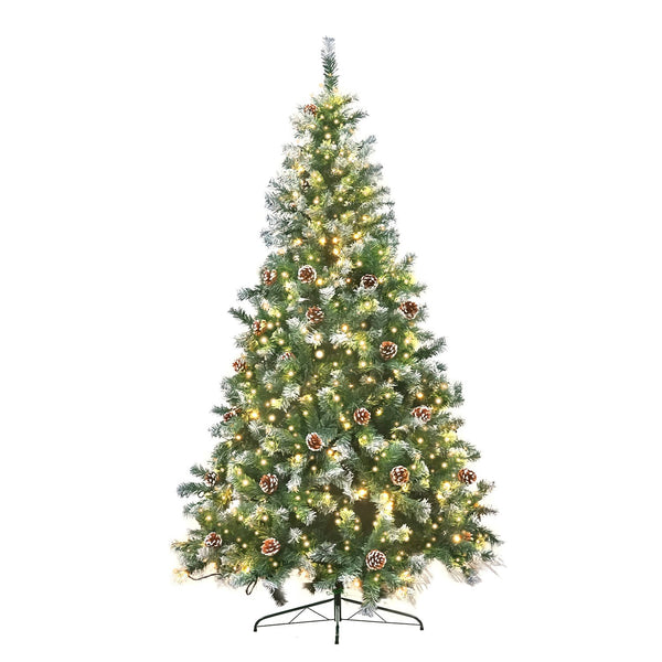  1.2m Pre Lit LED Christmas Tree with Pine Cones