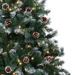 1.2m Pre Lit LED Christmas Tree with Pine Cones