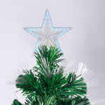 1.2m Enchanted Pre Lit Fibre Optic Christmas Tree Stars