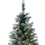 2.7m Pre Lit LED Christmas Tree with Pine Cones