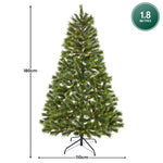 1.8m Lumina Pine Christmas Tree with 300 LED Lights