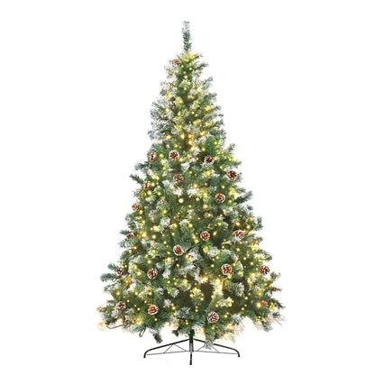 Christmas Radiance Christabelle 2.1m Pre Lit LED Christmas Tree with Pine Cones