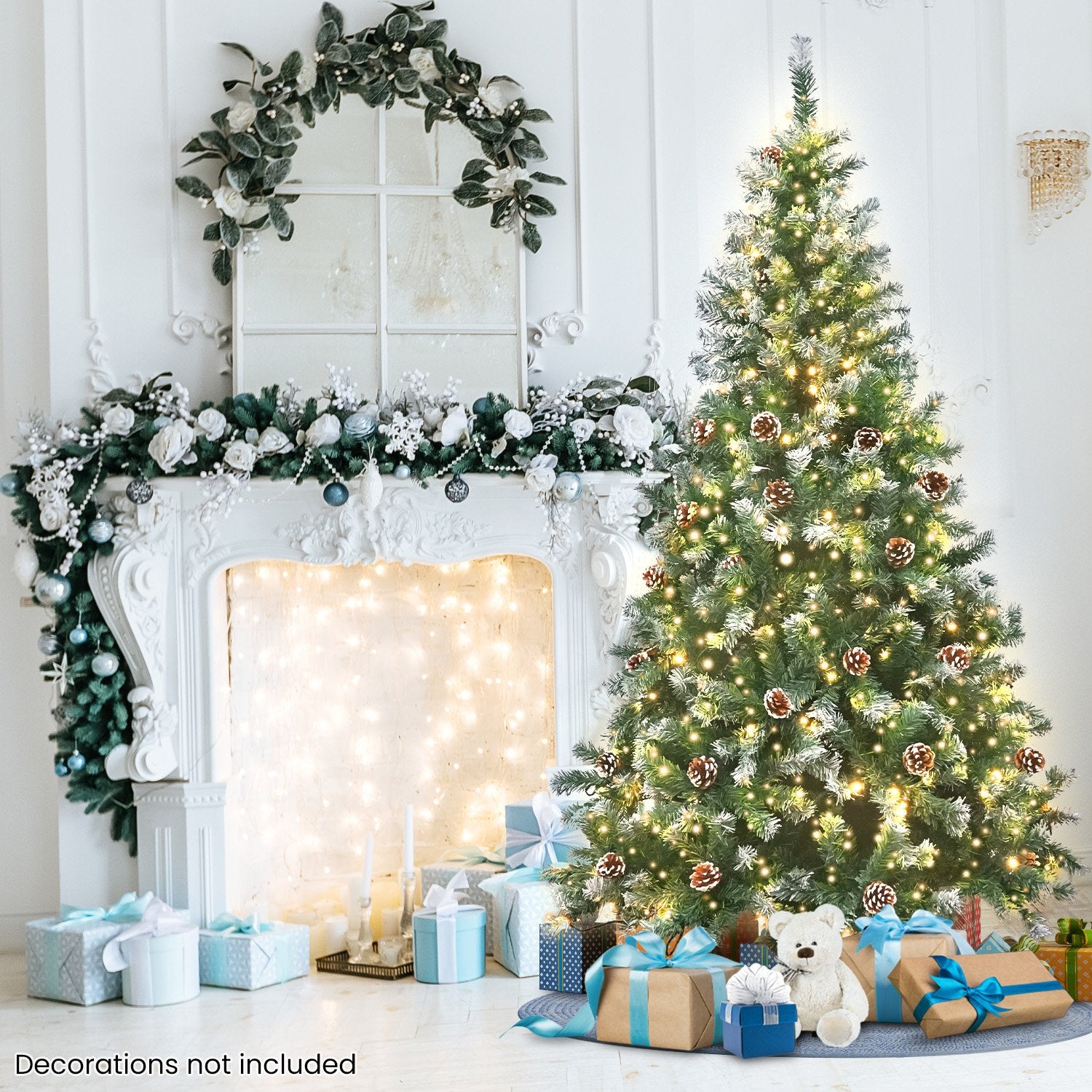 Christmas Radiance Christabelle 2.1m Pre Lit LED Christmas Tree with Pine Cones