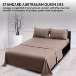 4pc King Bed Sheet Set 1000 Thread Count Cotton-Rich CVC Microfibre Linen