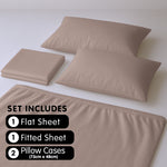 Hill Luxury 4pc Queen Bed Sheet Set 1000 Thread Count Cotton-Rich Linen
