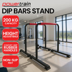Height-Adjustable Dip Bars Pair 200kg Load Capacity Independent Type