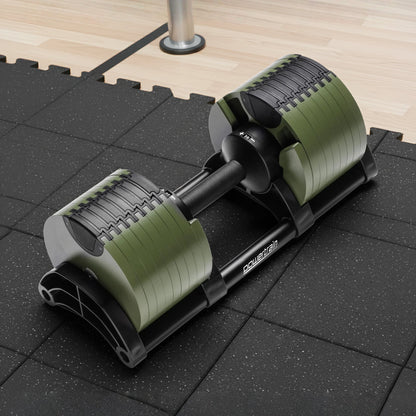 36KG Adjustable Dumbbell Set Green | HomeAndLiving