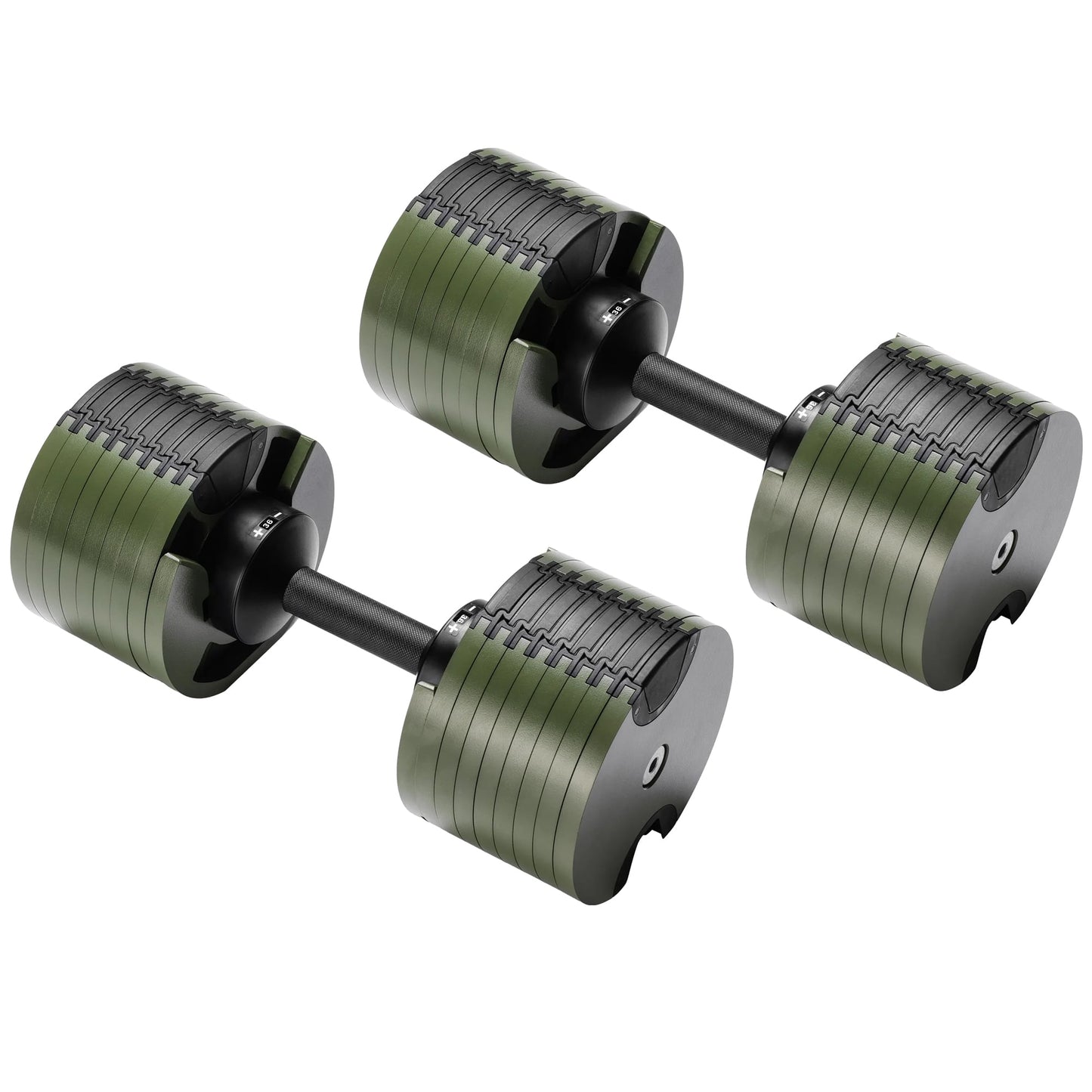 Adjustable Dumbbells 72kg Compact 48.5x18x18cm