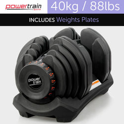 1x 40kg Adjustable Dumbbell