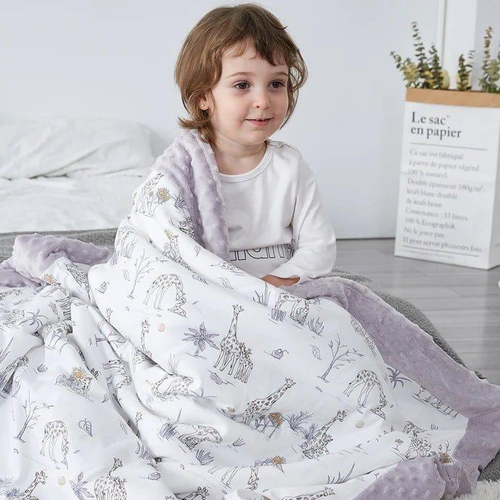 Domimia Thick Padded Minky Cotton Kids Blanket - 2.5 tog - Schooltime