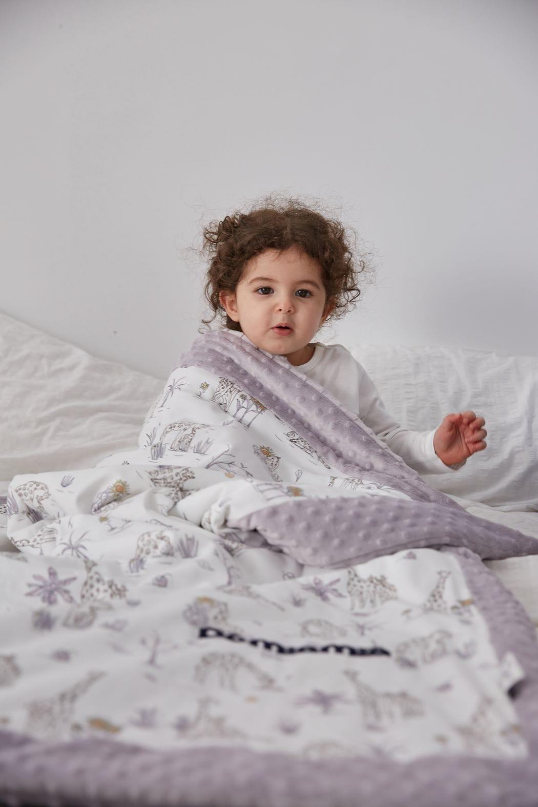 Domimia Thick Padded Minky Cotton Kids Blanket - 2.5 tog - Schooltime