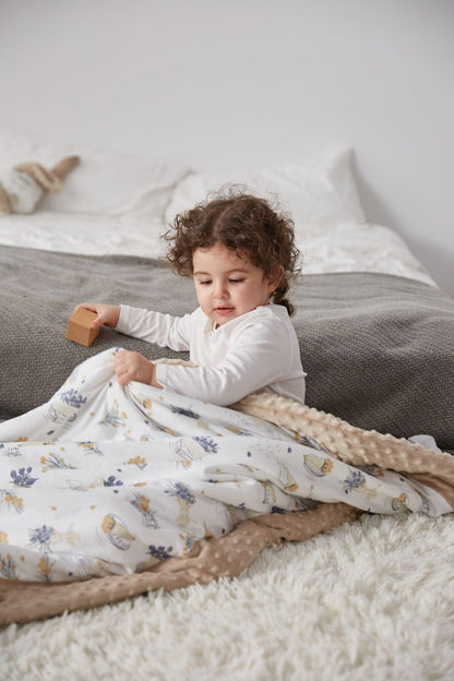 Domimia Thick Padded Minky Cotton Kids Blanket - 2.5 tog - Schooltime