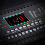 61-Key Electronic Piano Keyboard 75cm Stand Included Black