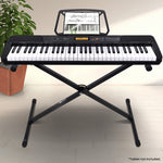 61-Key Electronic Keyboard with LCD Display and Touch Response