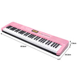 61-Key Electronic Keyboard with LCD Display and Touch Response